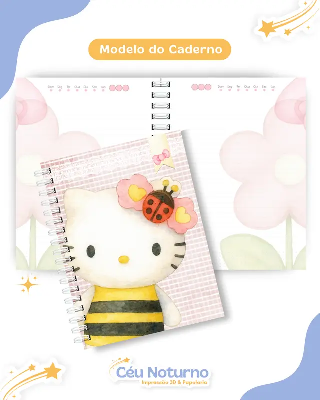 Caderno Hello Kitty