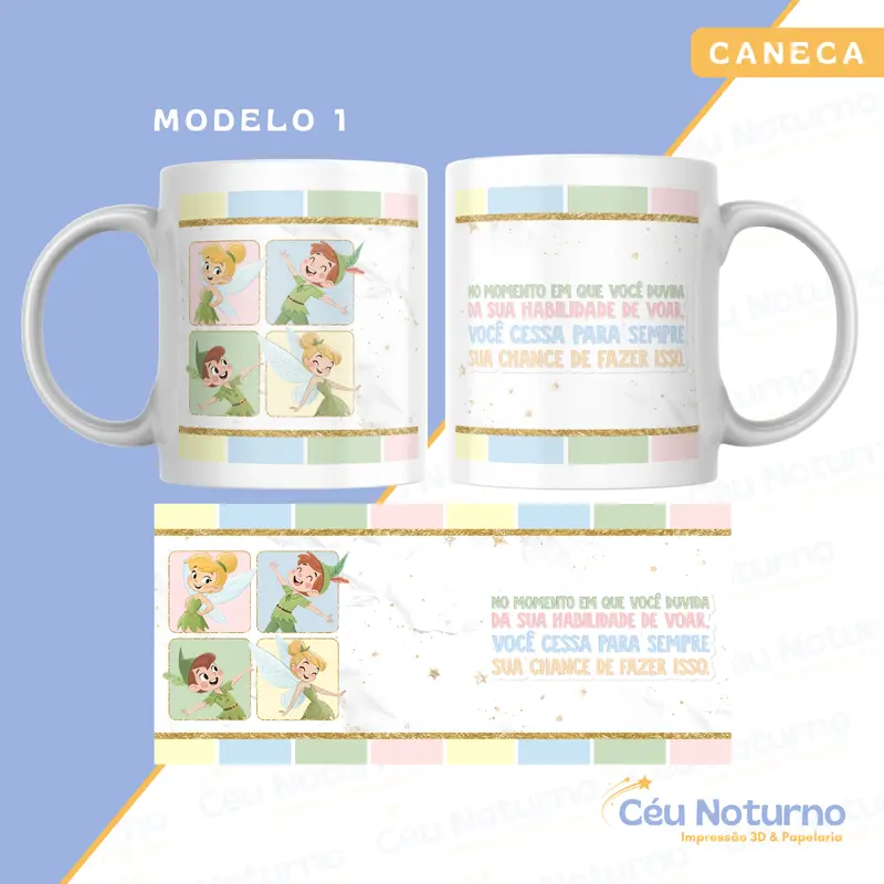 Caneca Peter Pan - Coleção Peter Pan