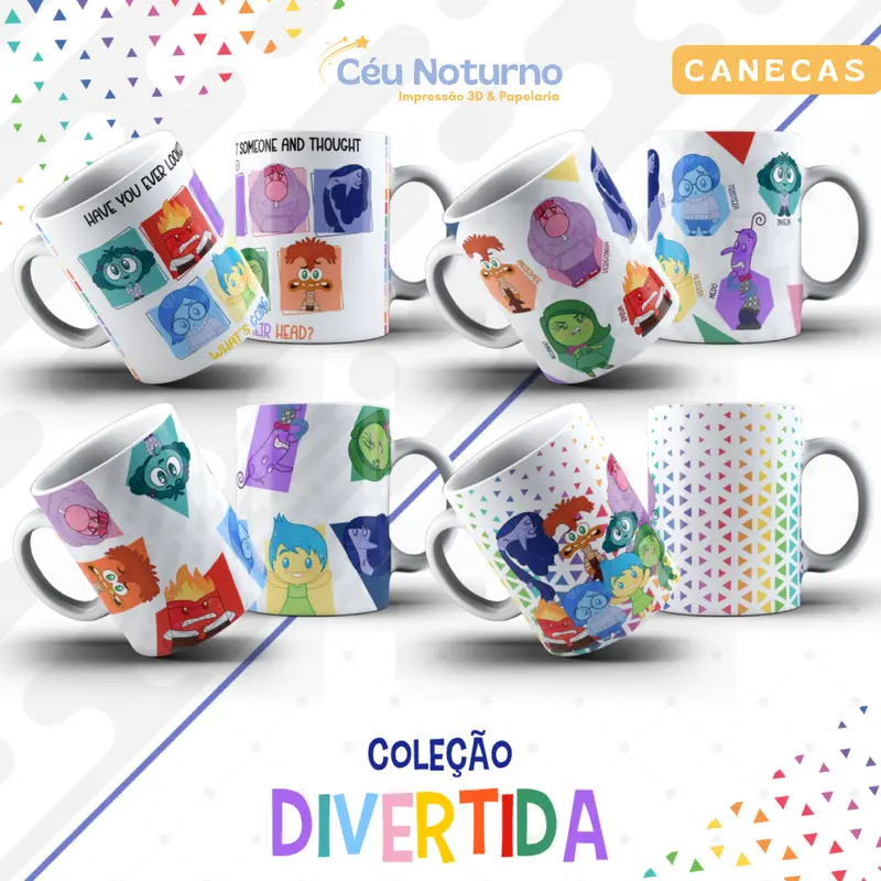 Caneca Divertidamente - Coleção Divertidamente