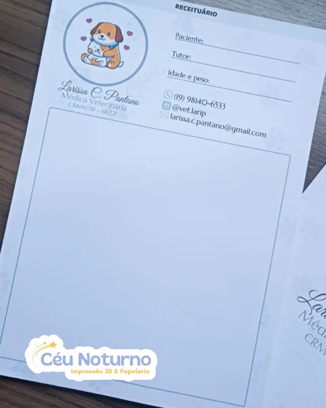 Receituário A5- 50 folhas