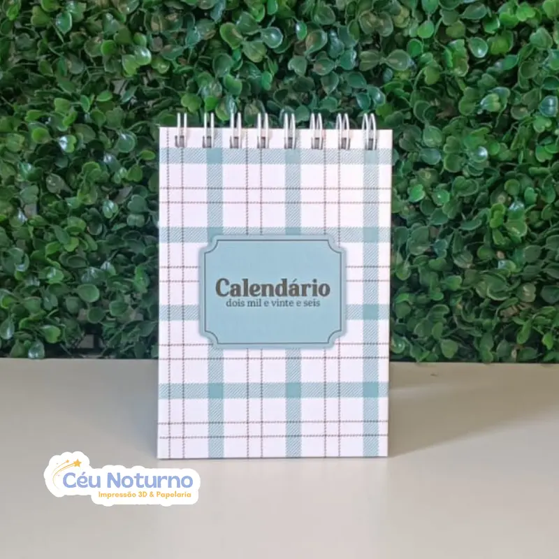 Calendário Encadernado A6
