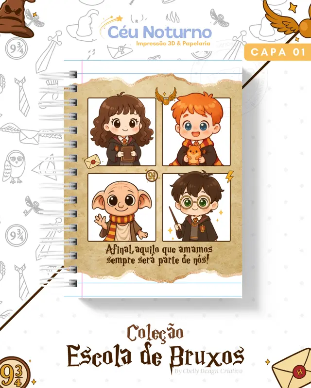 Agenda Harry Potter Cute - Coleção Escola de Bruxos